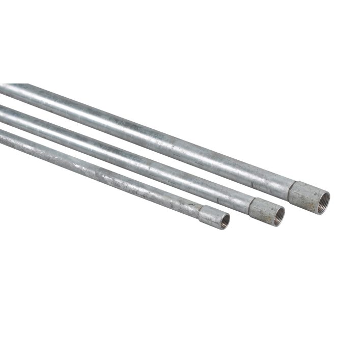 Group picture Steel Galvanized installation pies 4000N with threadded coupler grey