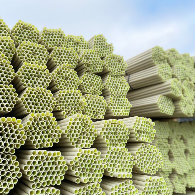 PVC pipes smooth