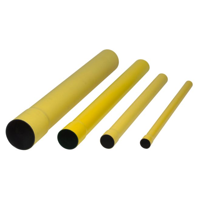 Group picture PP coated cable protection pipes