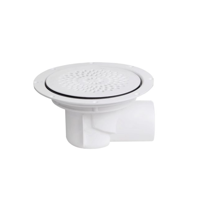 Pipelife floor gully with side outlet white