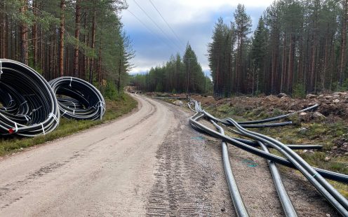 Stora Neden rör i terräng