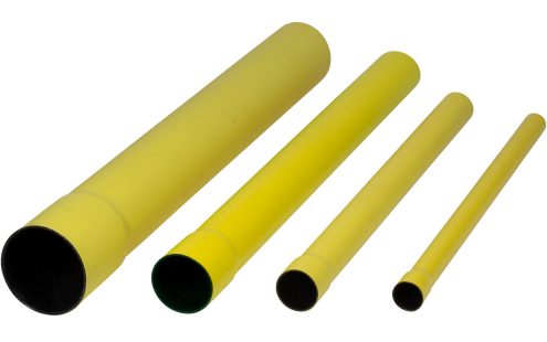 Group picture PP coated cable protection pipes