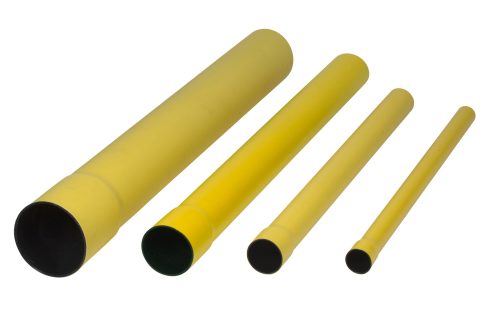 Group picture PP coated cable protection pipes