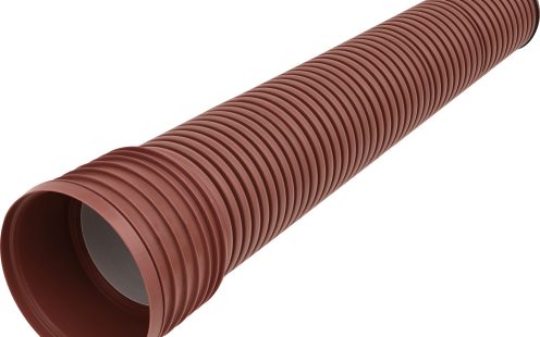 PP sewage DN-OD DW pipe redbrown-white Pragma