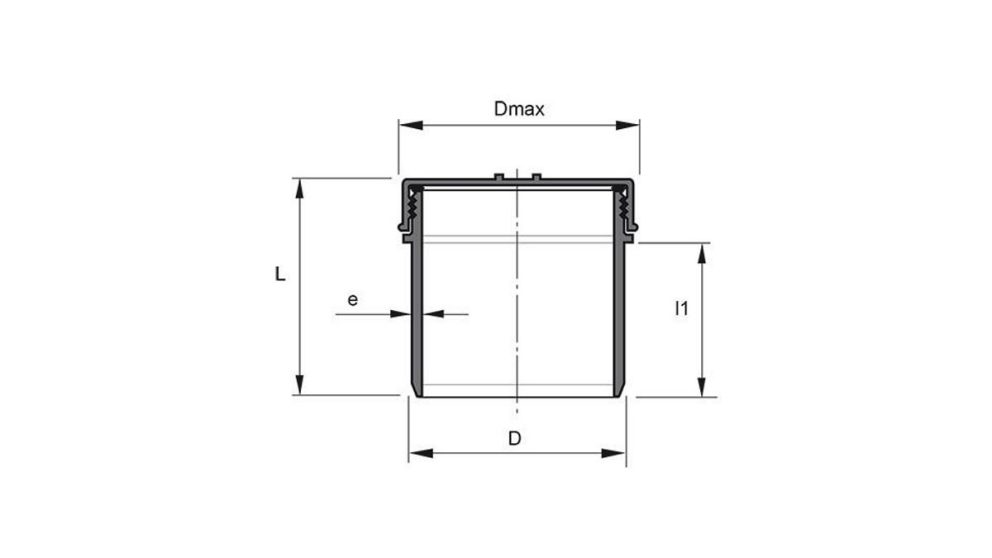Measurement drawing Access-plug