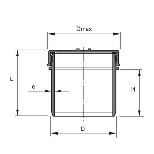 Measurement drawing Access-plug