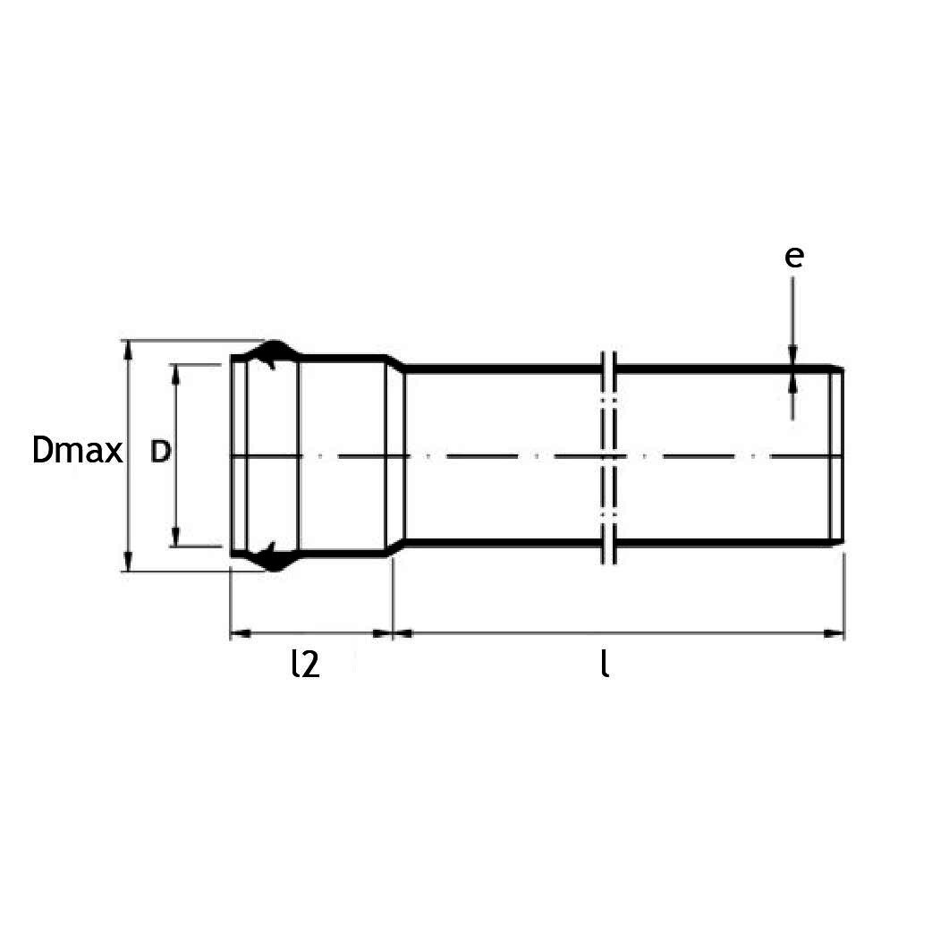 PVC Tryckrör 315 PN10 6m