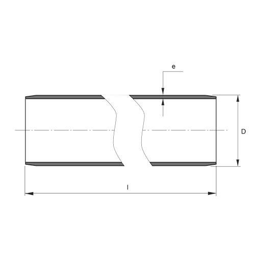 Measurement drawing smooth pipe bevel