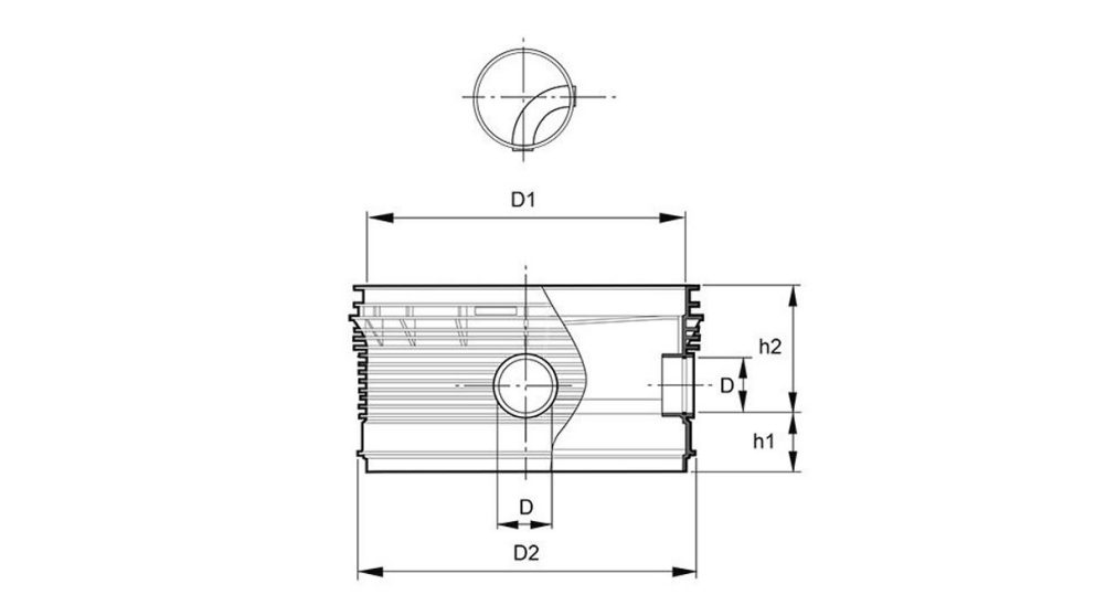 Measurement drawing Polar Pro 1000 Chamber 90 gr avvinklad
