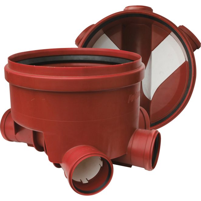 PP Insp chamber 400 Double branch Multi redbrown