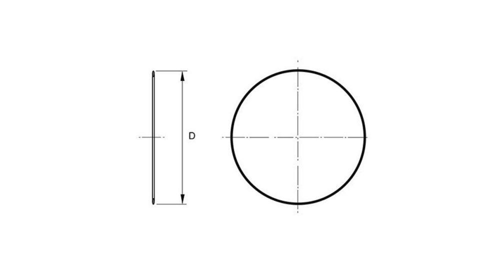 Measurement drawing sealing ring
