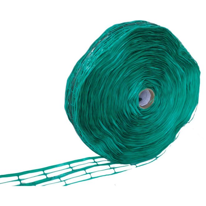 PE warning net w search wire green