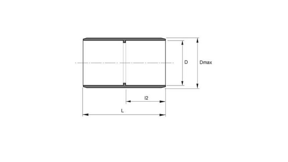Measurement drawing Smartline double socket