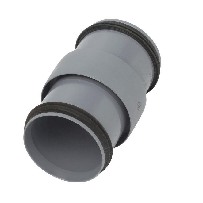 PP Soil smartline coupler 50mm grey Nordic