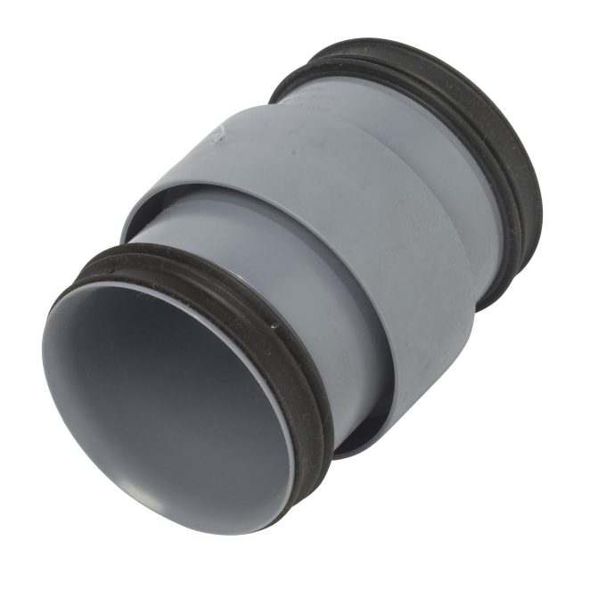 PP Soil smartline coupler 75mm grey Nordic