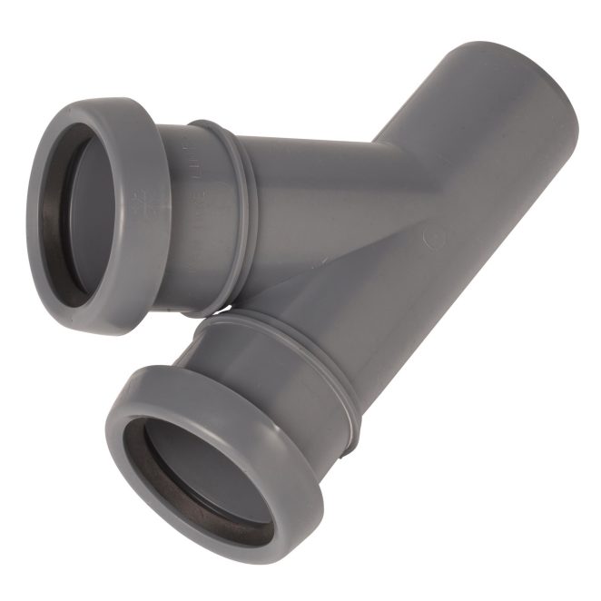 PP Soil branch 50-50 mm 45deg grey Nordic
