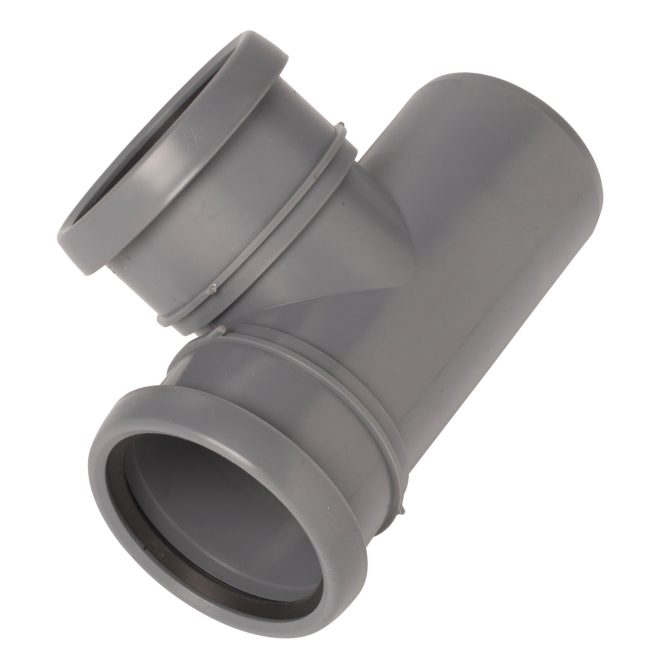 PP Soil branch 75-75mm 90deg grey Nordic