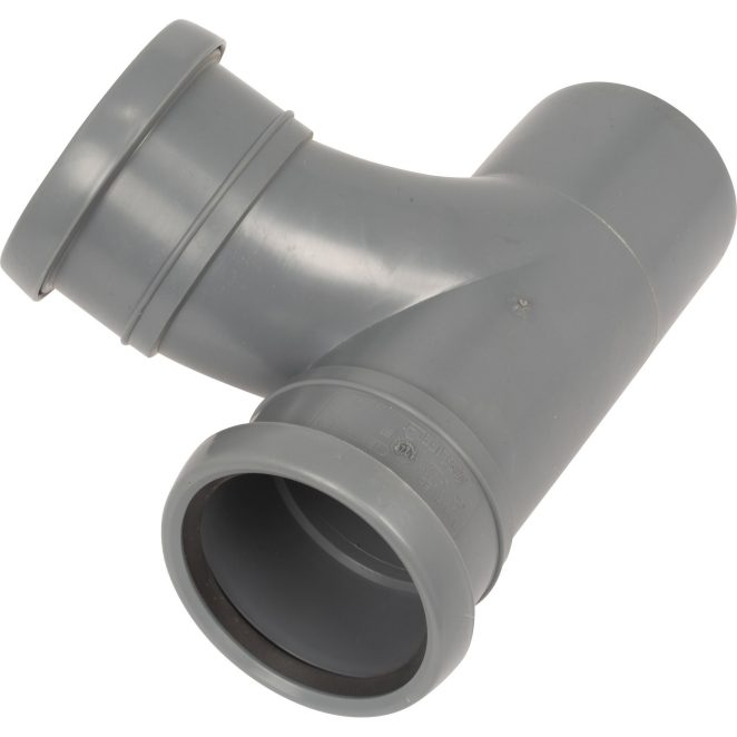 PP Soil long branch 75-75mm90deg grey Nordic