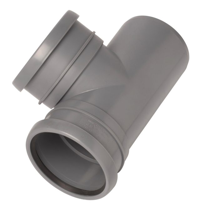 PP Soil branch 110-110mm 90deg grey Nordic