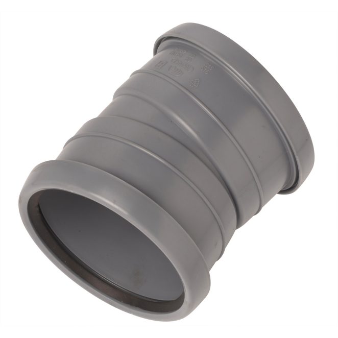 PP Soil bend 110 mm 15deg allsocket grey Nordic