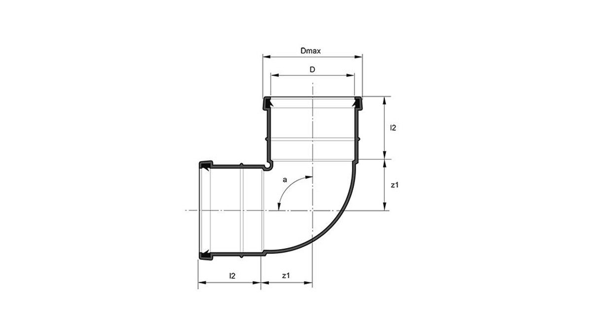 Nordic Böj 50x88,5°, PP 2 muffar
