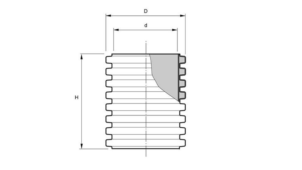 Cable protection chamber without top and bottom