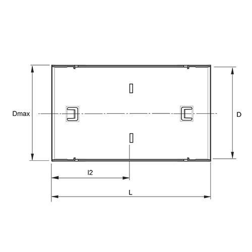 Measurement drawing Drainage Coupler
