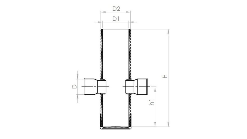 Measurement drawing Infra Road Chamber
