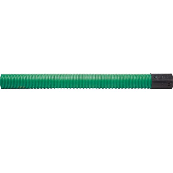 PE corrugated outside smooth inside power cable green