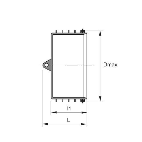 Measurement drawing Pragma plug w hook