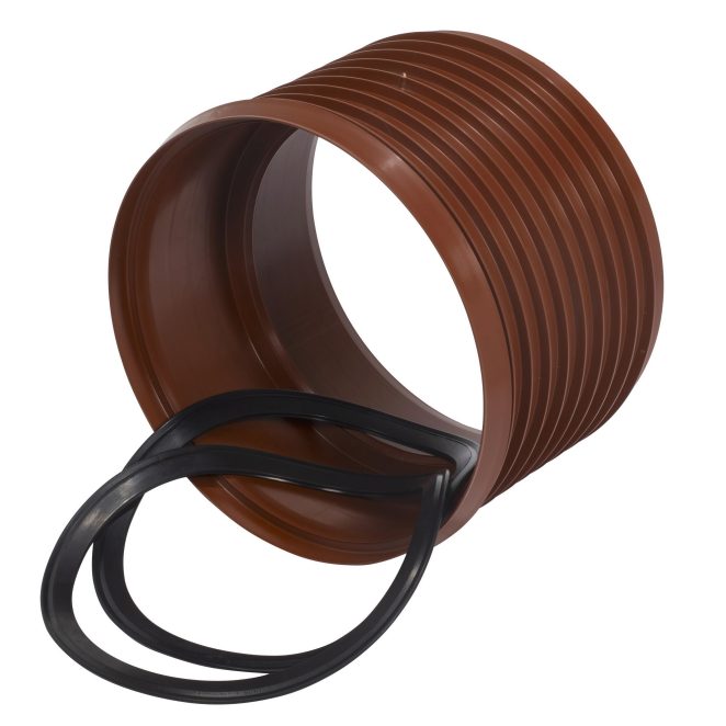 PP Sewage double socket 400mm Pragma