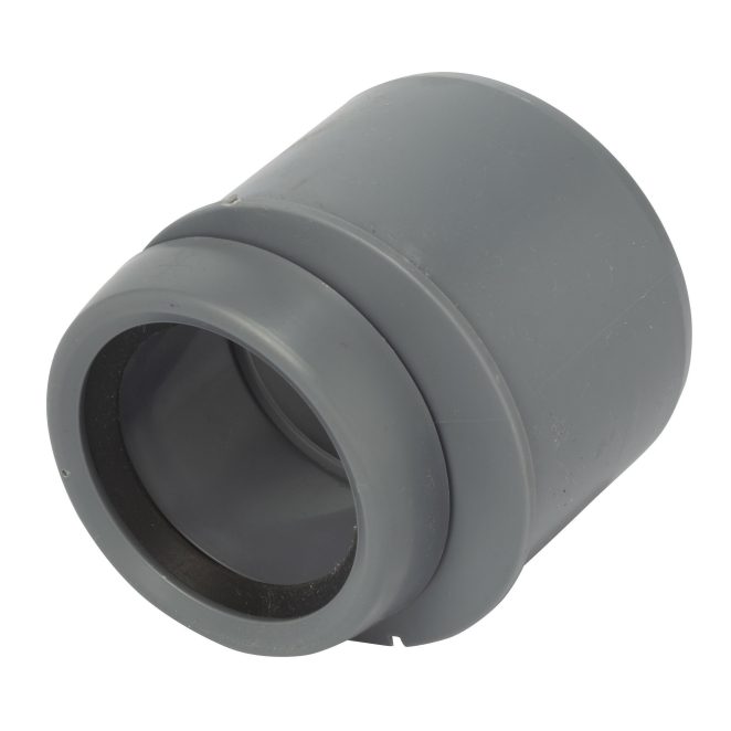 PP Soil reducer short 75-50mm grey Nordic