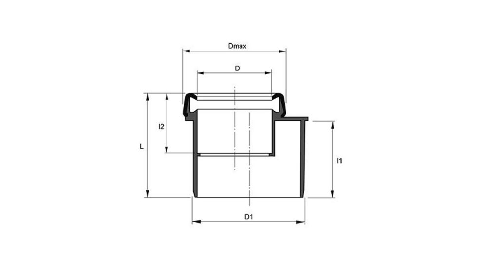 Measurement drawing Reducer short