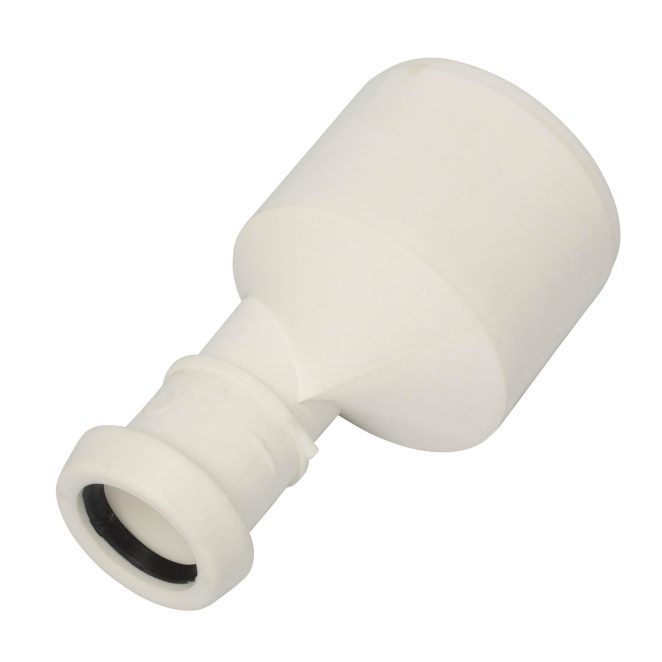 PP Soil reducer 75-32mm white Nordic