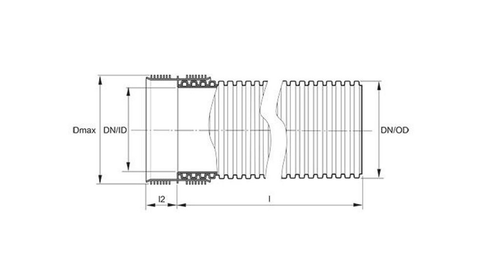 Rainwater pipe with socket