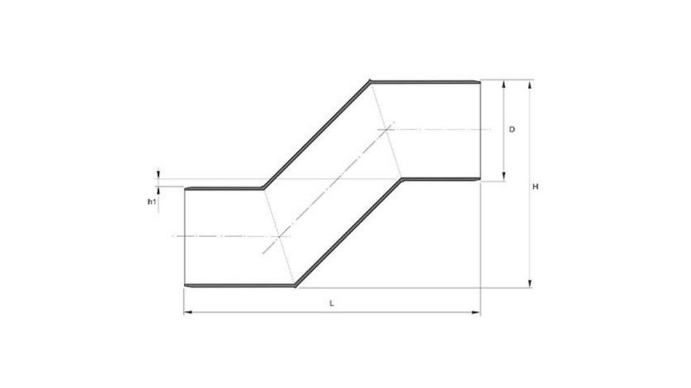 Measurement drawing water sewer-lock for chamber