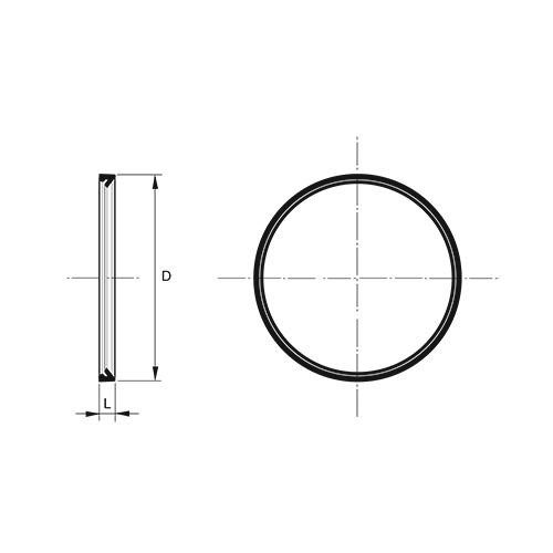 Measurement drawing Pragma sealing ring