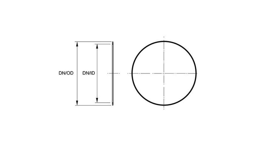 Measurement drawing sealing ring Infra