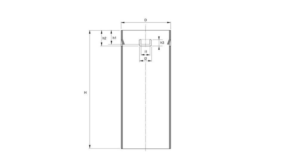 Measurement drawing Polar Telescope pipe 315