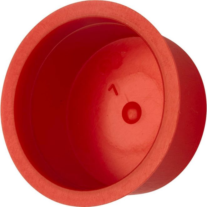 PE electro end plug red