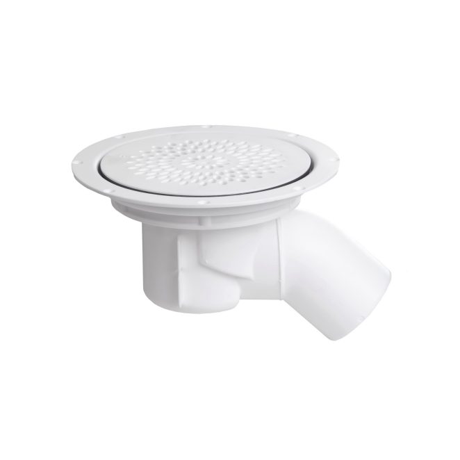 Pipelife floor gully with side outlet 45 white