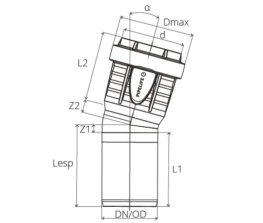 Master3Plus 15º bends drawing version 20/11/2024