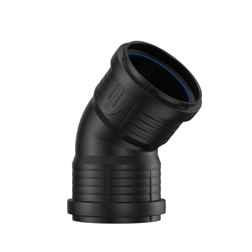 Master3Plus Böj 75x45°, PP 2 muffar