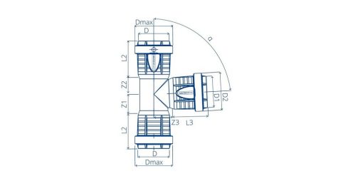 Master3Plus Grenrör 110x87,5°, PP 3 muffar