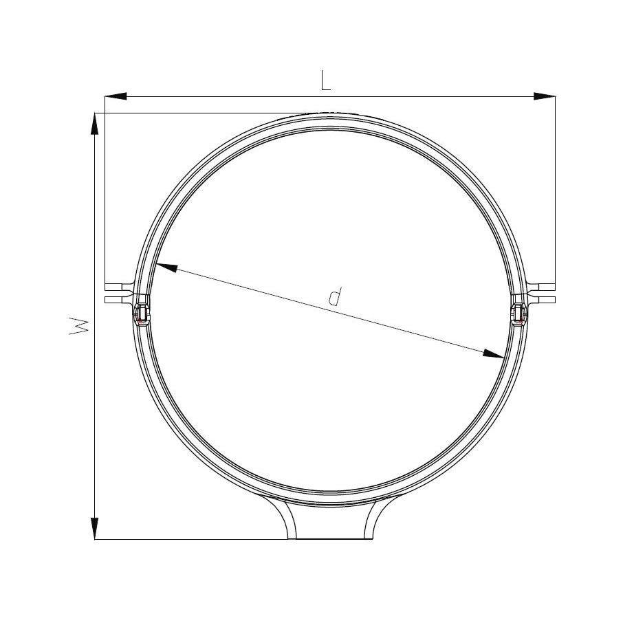 Silent clamp drawing