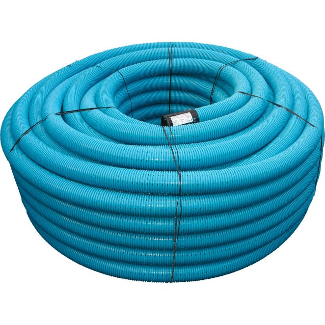 PVC Land drainage Special coil blue