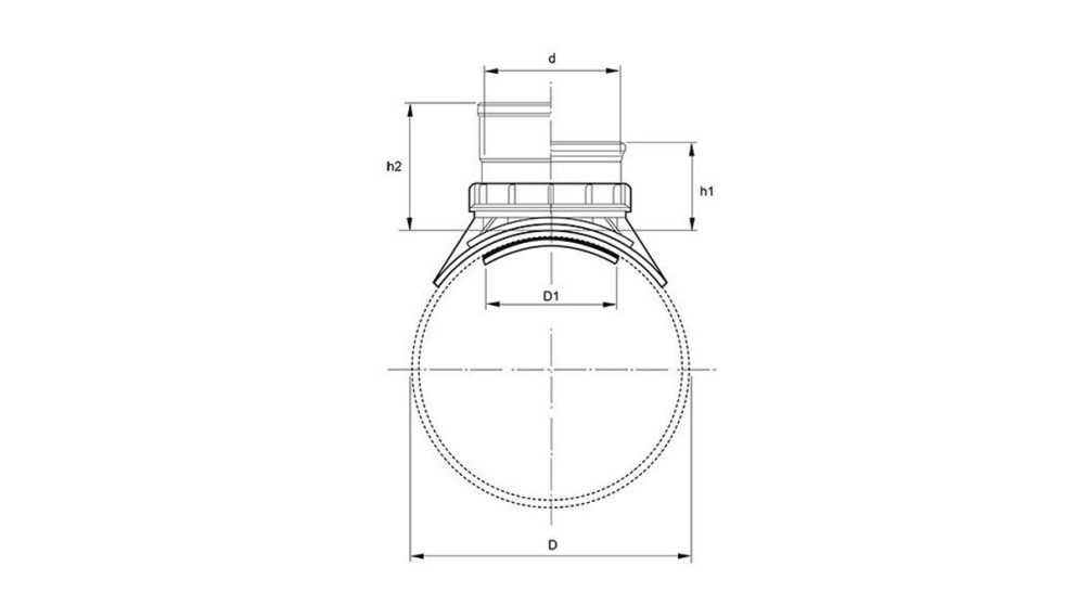 Measurement drawing Pragma saddle branch