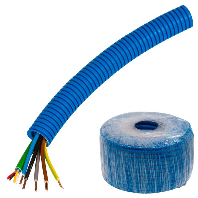 PP prewired powerflex FQ5G1,5 + KNX-EIB 50m Blue