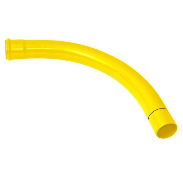 PVC bend cable protection with rubber sealing yellow