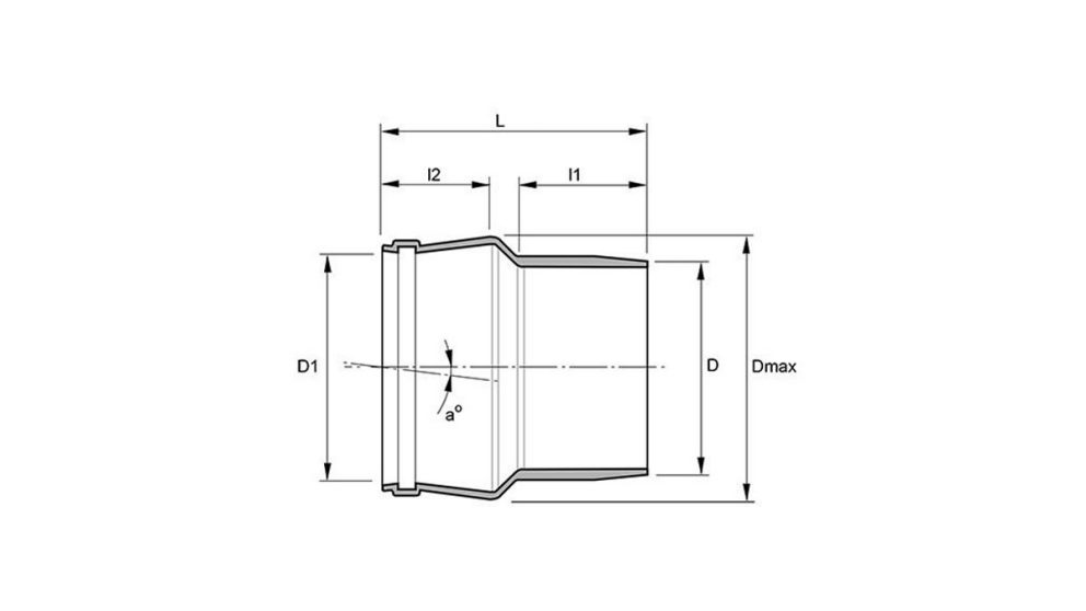 Measurement drawing flexible coupler for socket